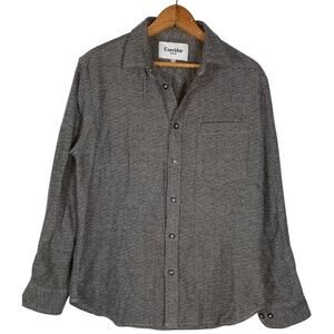 Corridor New York Black Gray Flannel Shirt   Size: XS
